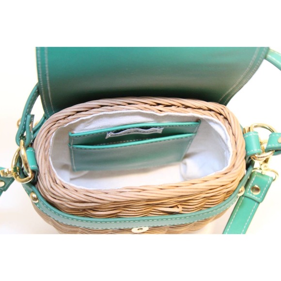 Tommy Bahama Bags Tommy Bahama Flap Picnic Basket Crossbody Straw